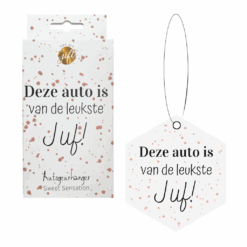Autogeurhanger juf