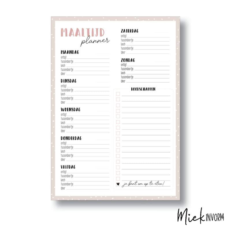 Maaltijdplanner - Afbeelding 2