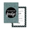 Uitnodiging feestje - Doodles 8 stuks
