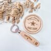 Vaderdag Set | Papa's biertje of Opa's biertje - houten onderzetter & flesopener