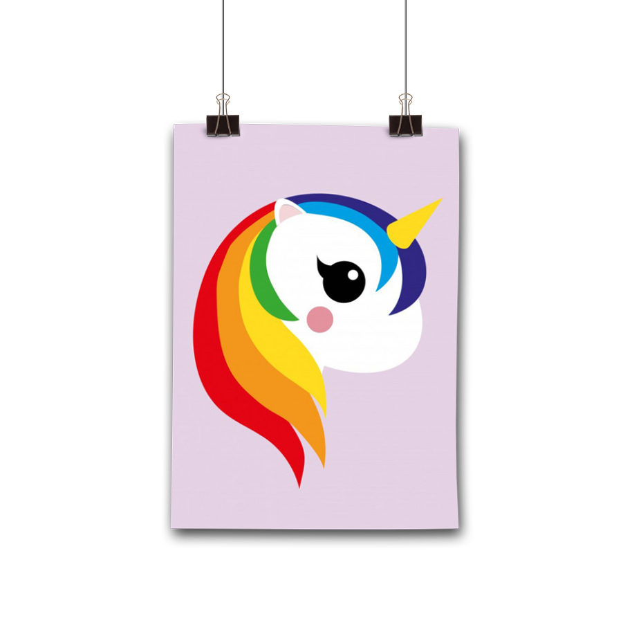 Eenhoorn Regenboog - postkaart A6