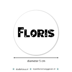 Naamsticker | Stars (5 stuks)