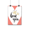 Kaart A6 | Love You Diamonds Coral Heart
