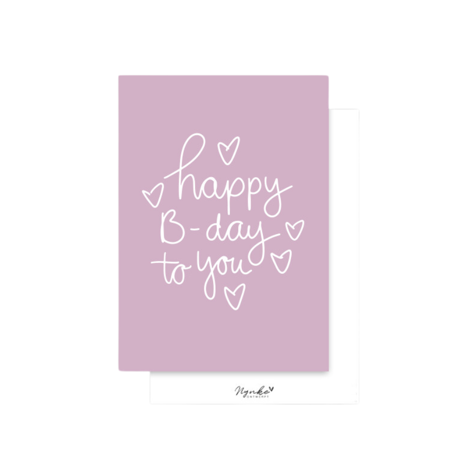 Kaart A6 | Happy B-day to you