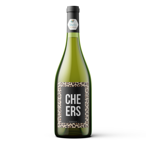 Fleslabel | Leopard Cheers