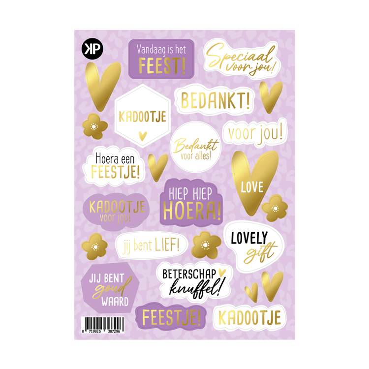 Stickervel A5 | All day lilac