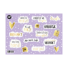 Stickervel A5 | Feest teksten met goudfolie