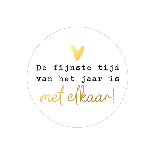 Sticker | De fijnste tijd van het jaar (10 stuks)