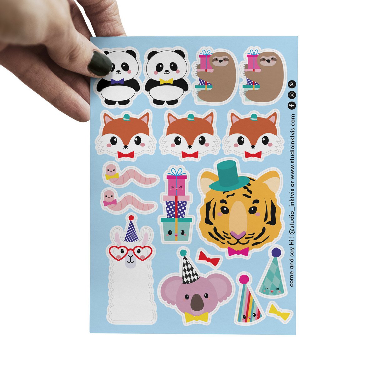 Stickervel A6 | Dieren Feest