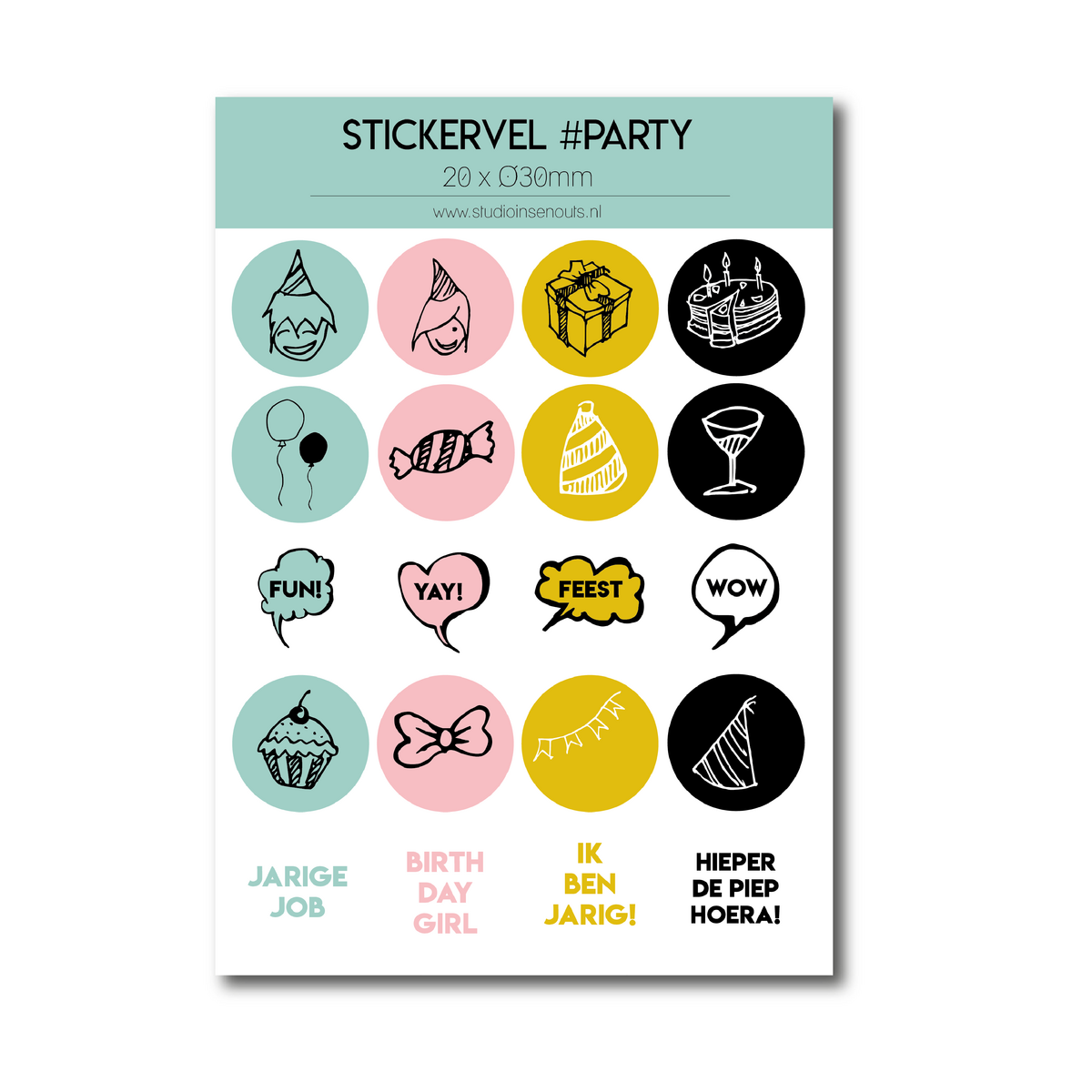 Stickervel - Party